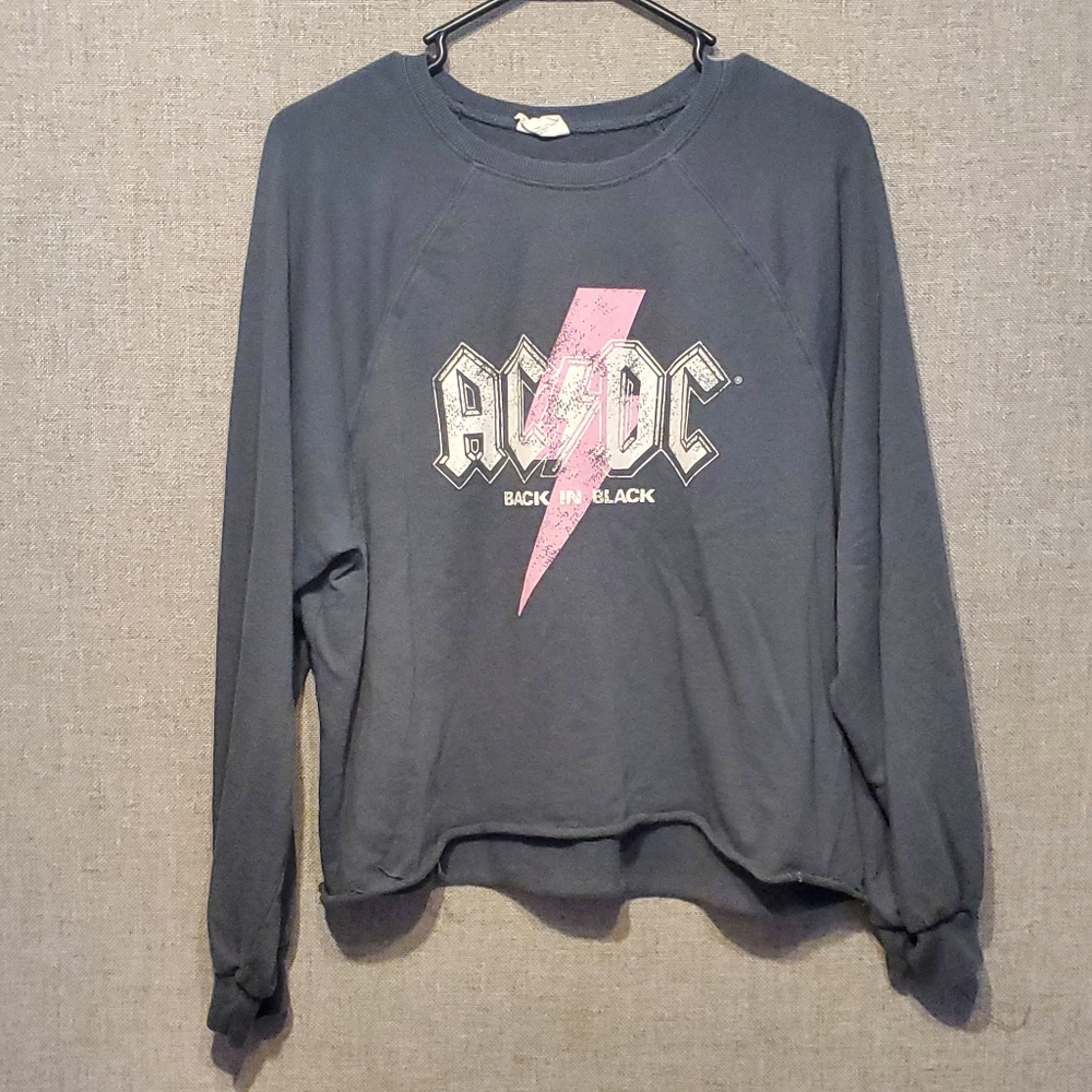 Grayson Threads AC/DC Lightweight Women's Sweatshirt Size Small